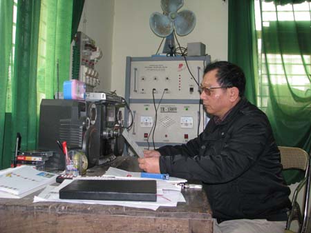 Anh thương binh nhiều năm gắn bó với công tác truyền thanh cơ sở